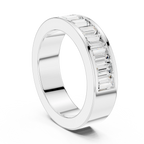 10K Rose Gold Channel Set Baguette Diamond Eternity Band