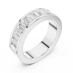 10K Rose Gold Channel Set Baguette Diamond Eternity Band