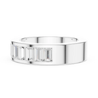 10K Rose Gold Channel Set Baguette Diamond Eternity Band