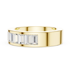 10K Rose Gold Channel Set Baguette Diamond Eternity Band