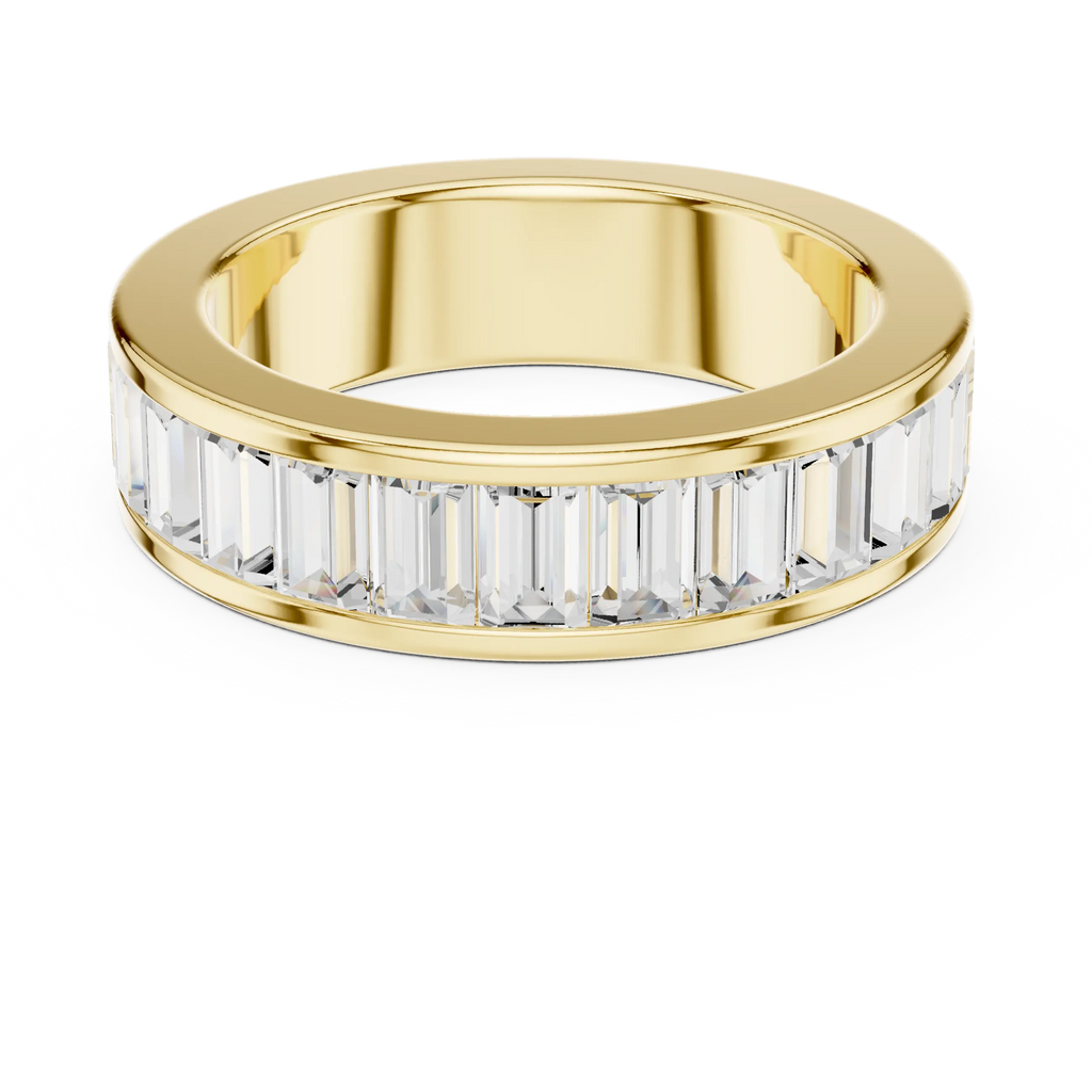 10K Rose Gold Channel Set Baguette Diamond Eternity Band