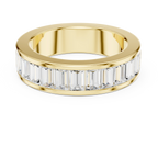 10K Rose Gold Channel Set Baguette Diamond Eternity Band