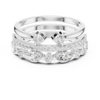 14K Yellow Gold Triple Row Marquise & Round Cluster Band