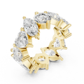14K Yellow Gold Multi-Shape Diamond Eternity Band