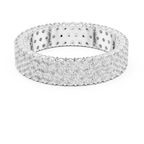 18K Yellow Gold Triple Row Diamond Eternity Band