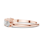 White Gold Five-Stone Princess Cut Moissanite Diamond Anniversary Ring