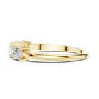 White Gold Five-Stone Princess Cut Moissanite Diamond Anniversary Ring