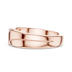 14K Rose Gold Diagonal Four-Stone Diamond Men's Ring