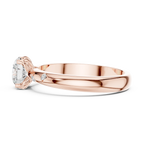 14K Yellow Gold Round Diamond Engagement Ring