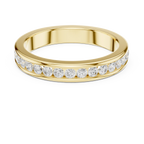 14K White Gold Lab Grown Channel-Set Round Diamond Wedding Band