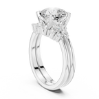 18K white gold cushion-cut Lab Grown diamond engagement ring