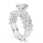 3.70 Ct Oval Lab Grown Diamond Bridal Ring Set 14K Yellow Gold