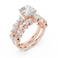 Lab Grown Pear Diamond 18K Rose Gold Engagement Ring