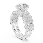 Lab Grown Pear Diamond 18K Rose Gold Engagement Ring