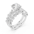 Lab Grown Pear Diamond 18K Rose Gold Engagement Ring
