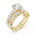 Lab Grown Pear Diamond 18K Rose Gold Engagement Ring