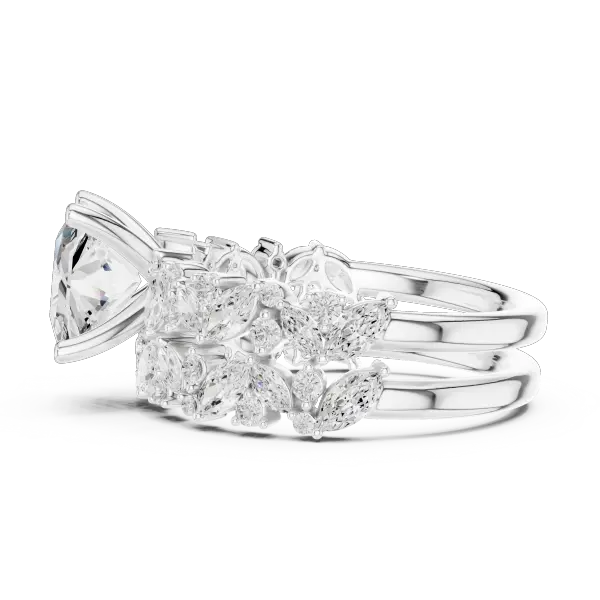 3.70 Ct Moissanite Princess Cut 10K Yellow Gold Diamond Ring