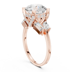 18K White Gold Round Brilliant Multi-Stone Statement Ring