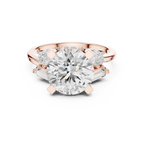 18K White Gold Round Brilliant Multi-Stone Statement Ring
