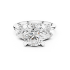 18K White Gold Round Brilliant Multi-Stone Statement Ring