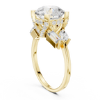 18K White Gold Round Brilliant Multi-Stone Statement Ring