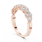 18K White Gold Five-Stone Round Diamond Anniversary Band