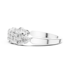 18K White Gold Five-Stone Round Diamond Anniversary Band
