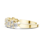 18K White Gold Five-Stone Round Diamond Anniversary Band