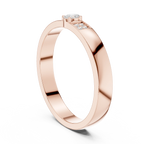 10K White Gold Oval Lab Grown Diamond Petite Cluster Band