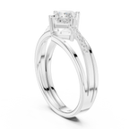 14K Rose Gold Princess-Cut Diamond Engagement Ring