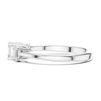 18K Yellow Gold Three-Stone Emerald-Cut Diamond Trinity Ring