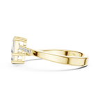 14K White Gold Toi et Moi Dual Emerald-Cut Lab Grown Diamond Ring