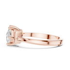 18K Yellow Gold Toi et Moi Dual Princess-Cut Diamond Ring