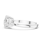 18K Yellow Gold Toi et Moi Dual Princess-Cut Diamond Ring