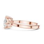 18K Rose Gold Toi et Moi Dual Princess-Cut Diamond Ring