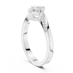 10K Yellow Gold Princess-Cut Pavé Bypass Lab Grown Diamond Ring