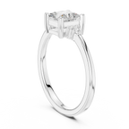 10K Yellow Gold Princess-Cut Moissanite Diamond Engagement Ring