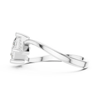 14K Yellow Gold Kite-Set Princess-Cut Diamond Engagement Ring
