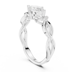 10K Yellow Gold Marquise-Cut Diamond Engagement Infinity Vine Ring