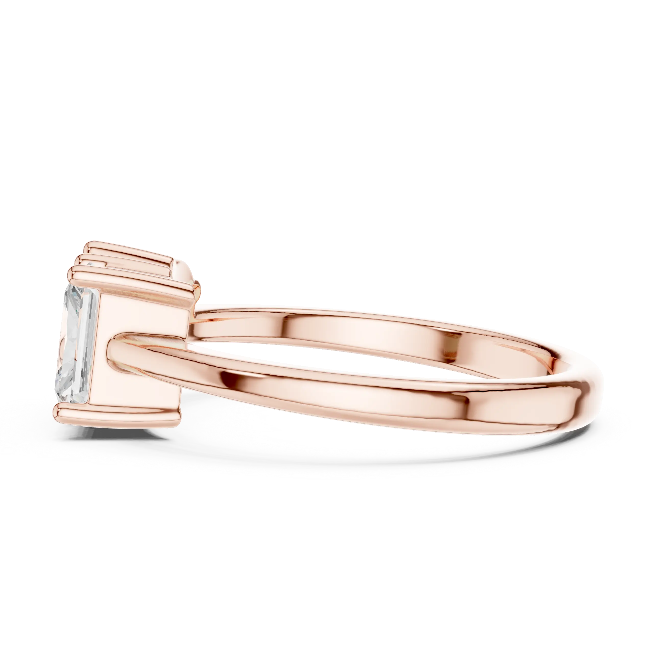 14K White Gold Two-Stone Lab Grown Diamond Engagement Ring