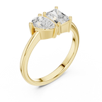 14K White Gold Two-Stone Lab Grown Diamond Engagement Ring