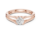 14K Yellow Gold Round Brilliant Handcrafted Classic Yellow Gold Bridal Band