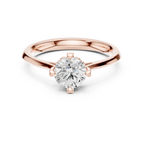 14K Rose Gold Round Brilliant Lab Grown Diamond Engagement Ring