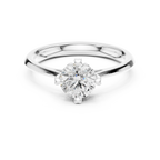 14K Rose Gold Round Brilliant Lab Grown Diamond Engagement Ring