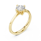 14K Rose Gold Round Brilliant Lab Grown Diamond Engagement Ring