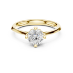 14K Rose Gold Round Brilliant Lab Grown Diamond Engagement Ring