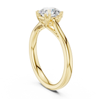 14K White Gold Round Brilliant Diamond Bridal Engagement Ring