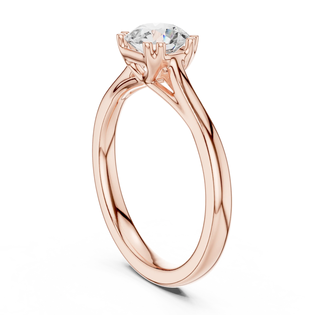 10K Handcrafted Minimalist Yellow Gold Bridal Band