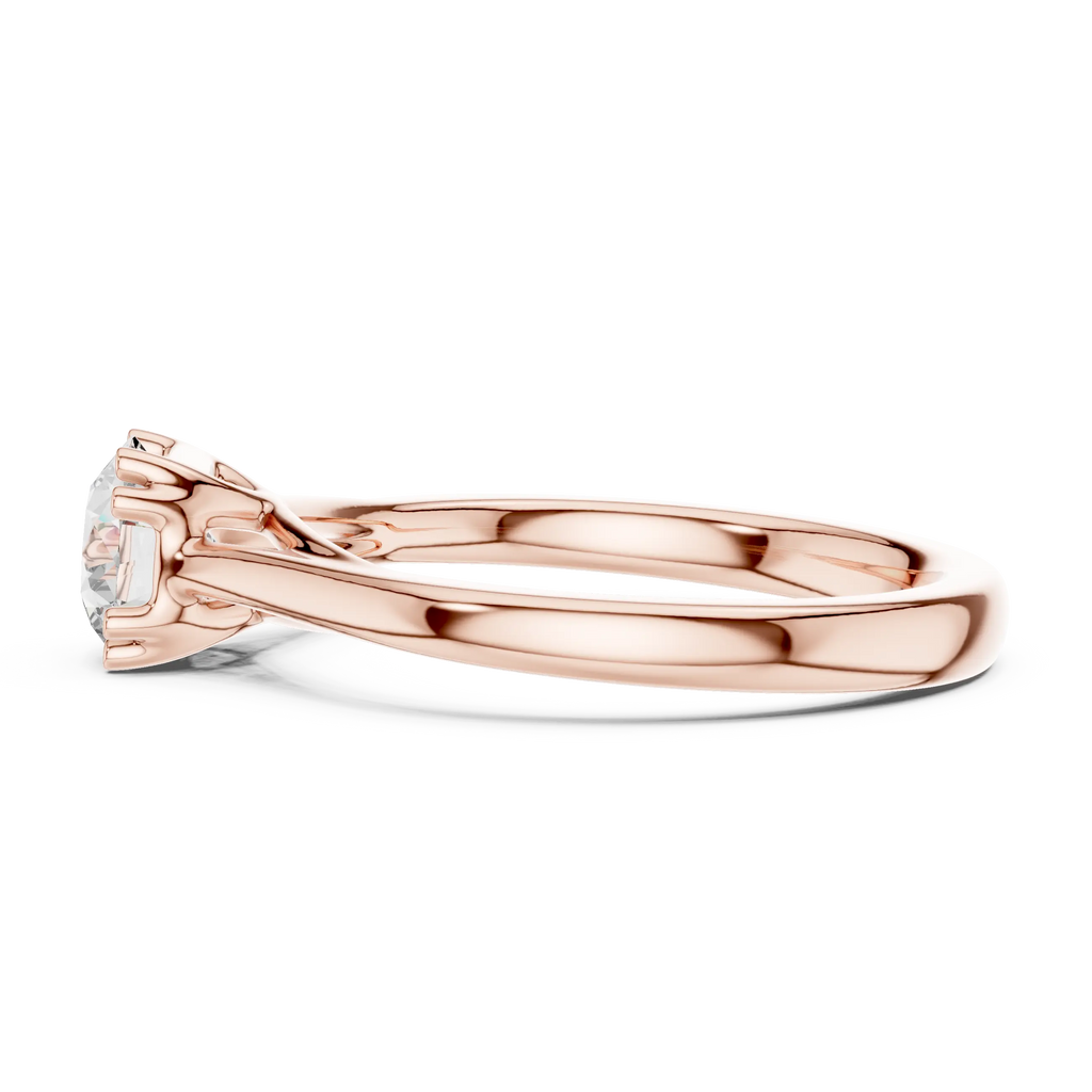10K Handcrafted Minimalist Yellow Gold Bridal Band