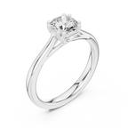 10K Handcrafted Minimalist Yellow Gold Bridal Band